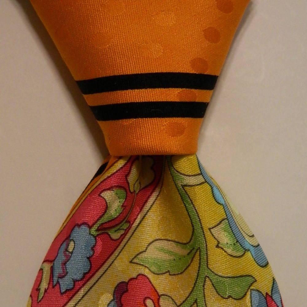 VITALIANO PANCALDI Men's Silk Necktie Floral NEW